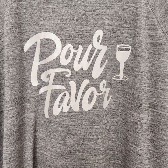 Wildfox Gray Pour Favor Oversized Sweatshirt Size L - Picture 11 of 14
